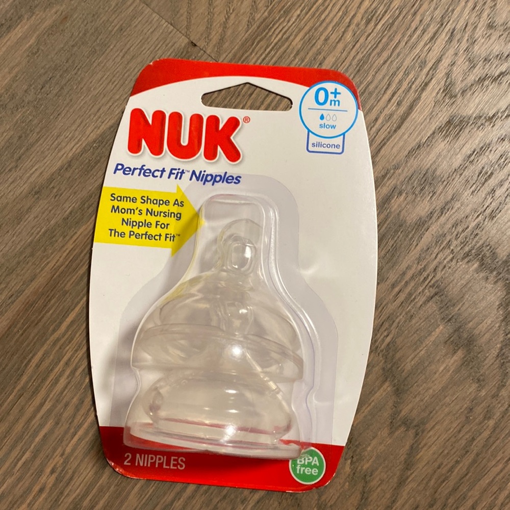 Brand new NUK Perfect fit nipples 2 in a pack 0+m